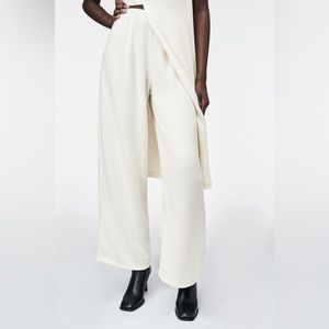 Zara soft wide leg pants